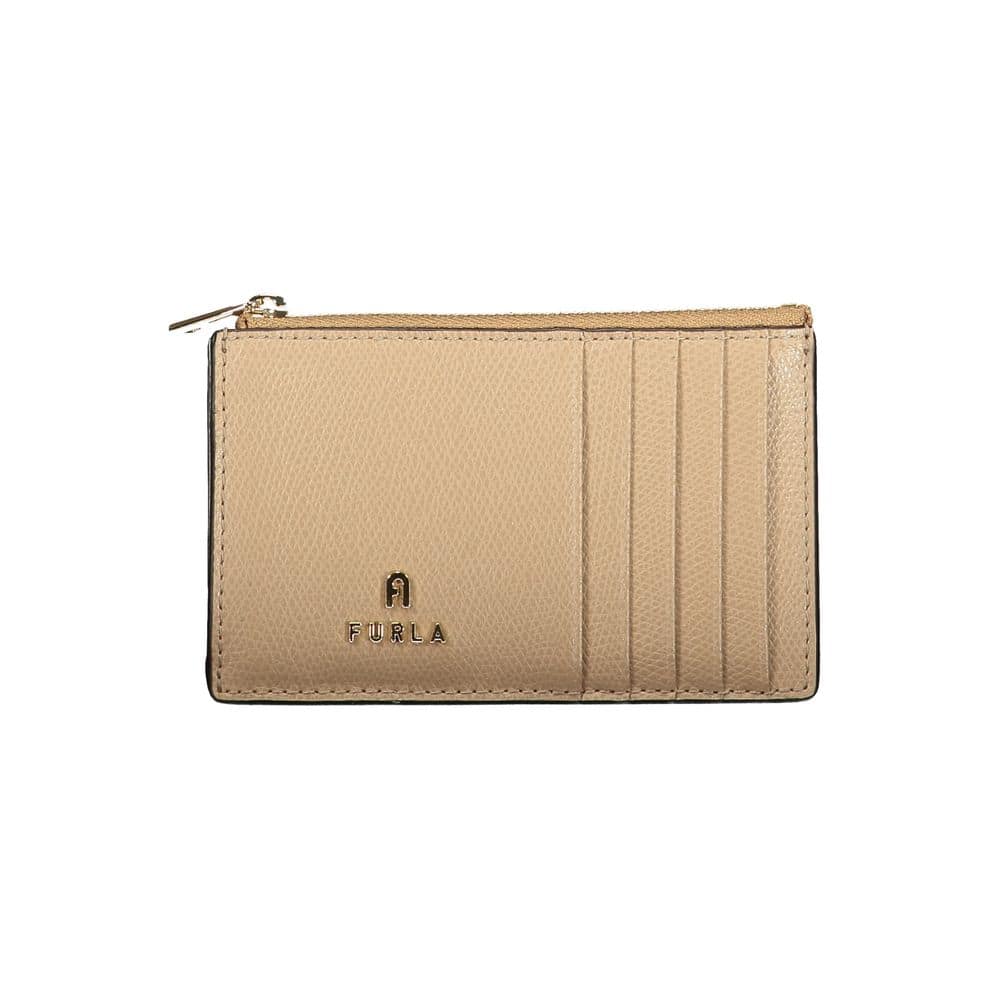 Furla Beige Leather Women Wallet