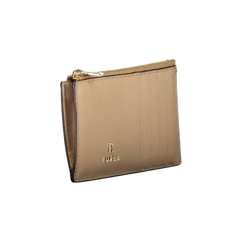 Furla Beige Leather Women Wallet - Image 3