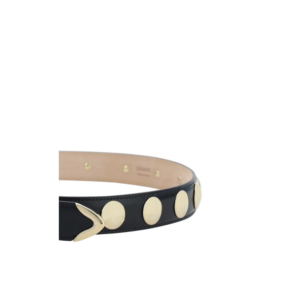 Khaite Black Calf Leather Bos Taurus Regular Belt - Image 3