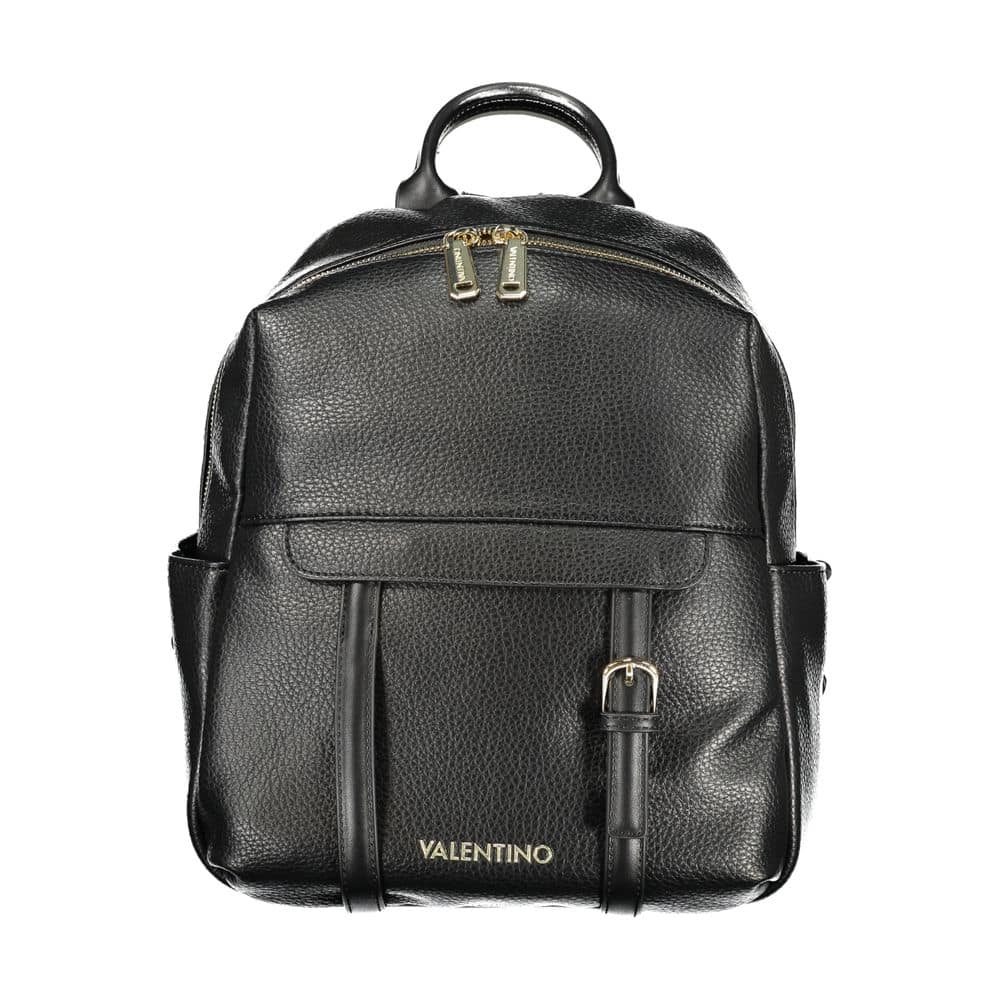 Mario Valentino Black Polyurethane Women Backpack