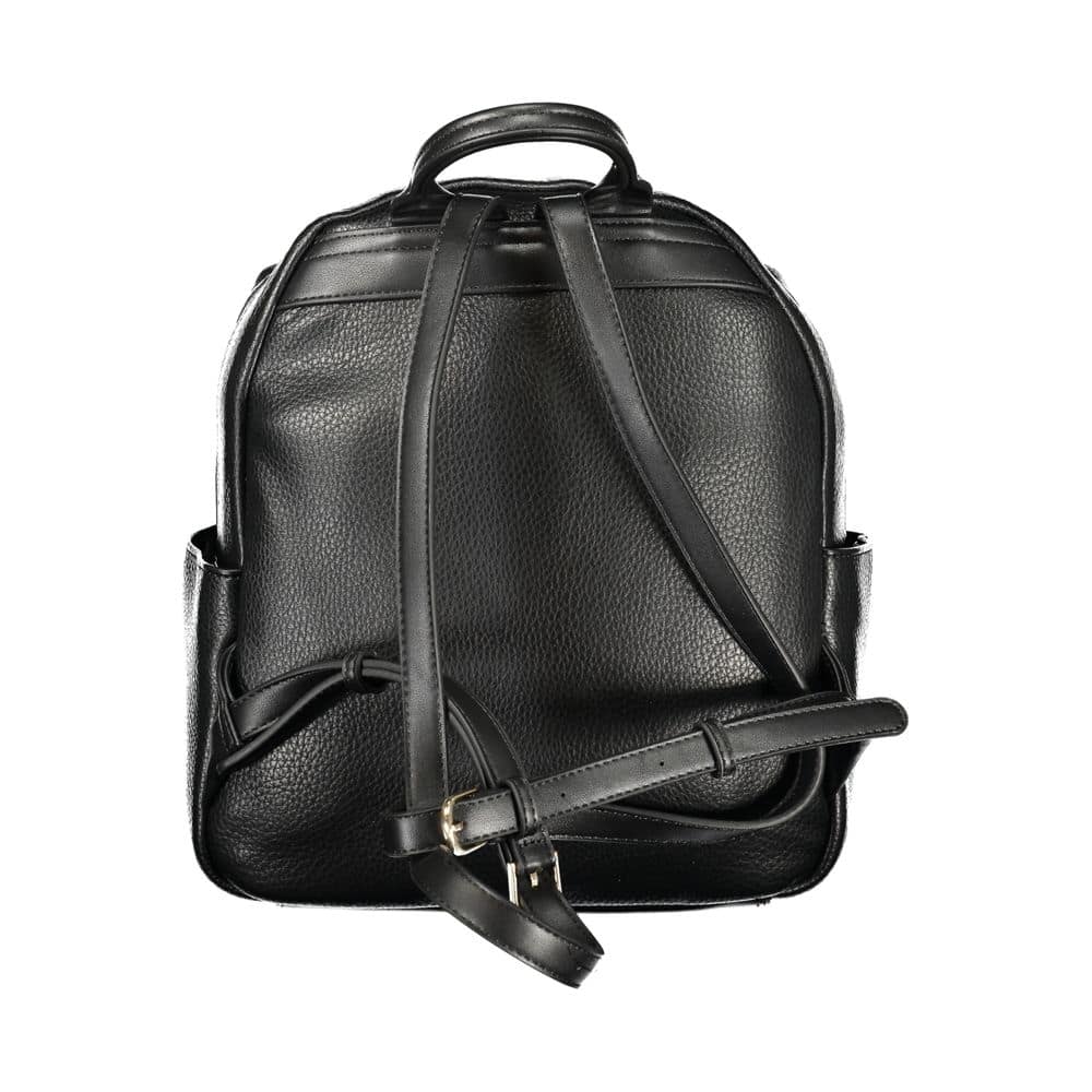 Mario Valentino Black Polyurethane Women Backpack - Image 2