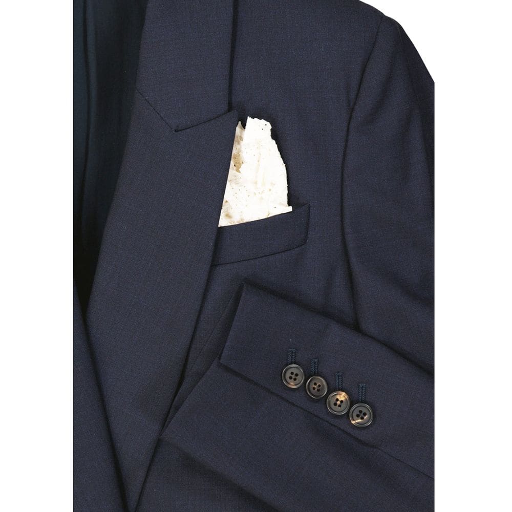 Brunello Cucinelli Blue Virgin Wool Coat - Image 3