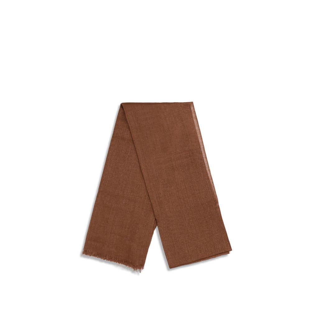 Brunello Cucinelli Brown Cashmere Scarf - Image 2