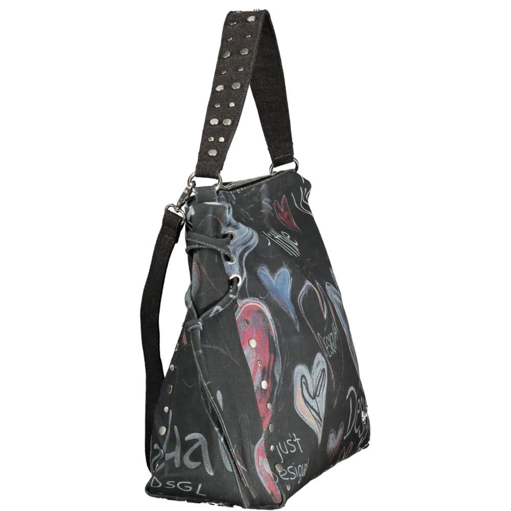 Desigual Black Cotton Women Handbag - Image 3
