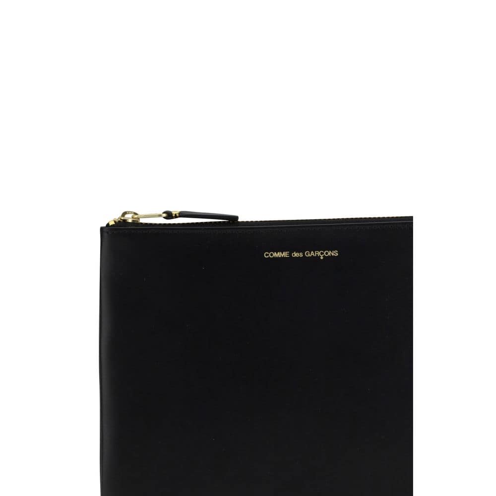 Comme Des Garçons Black Calf Leather Bos Taurus Wallet - Image 3