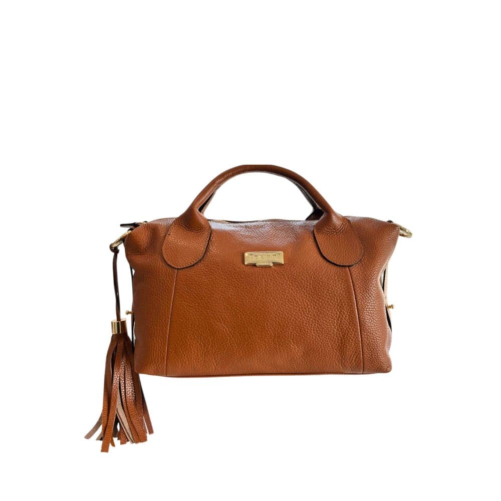 Baldinini Trend Brown Cowhide Shoulder Bag
