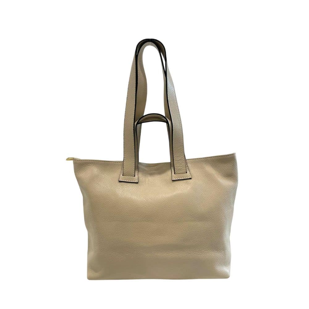 Baldinini Trend Beige Cowhide Clutch Bag - Image 3