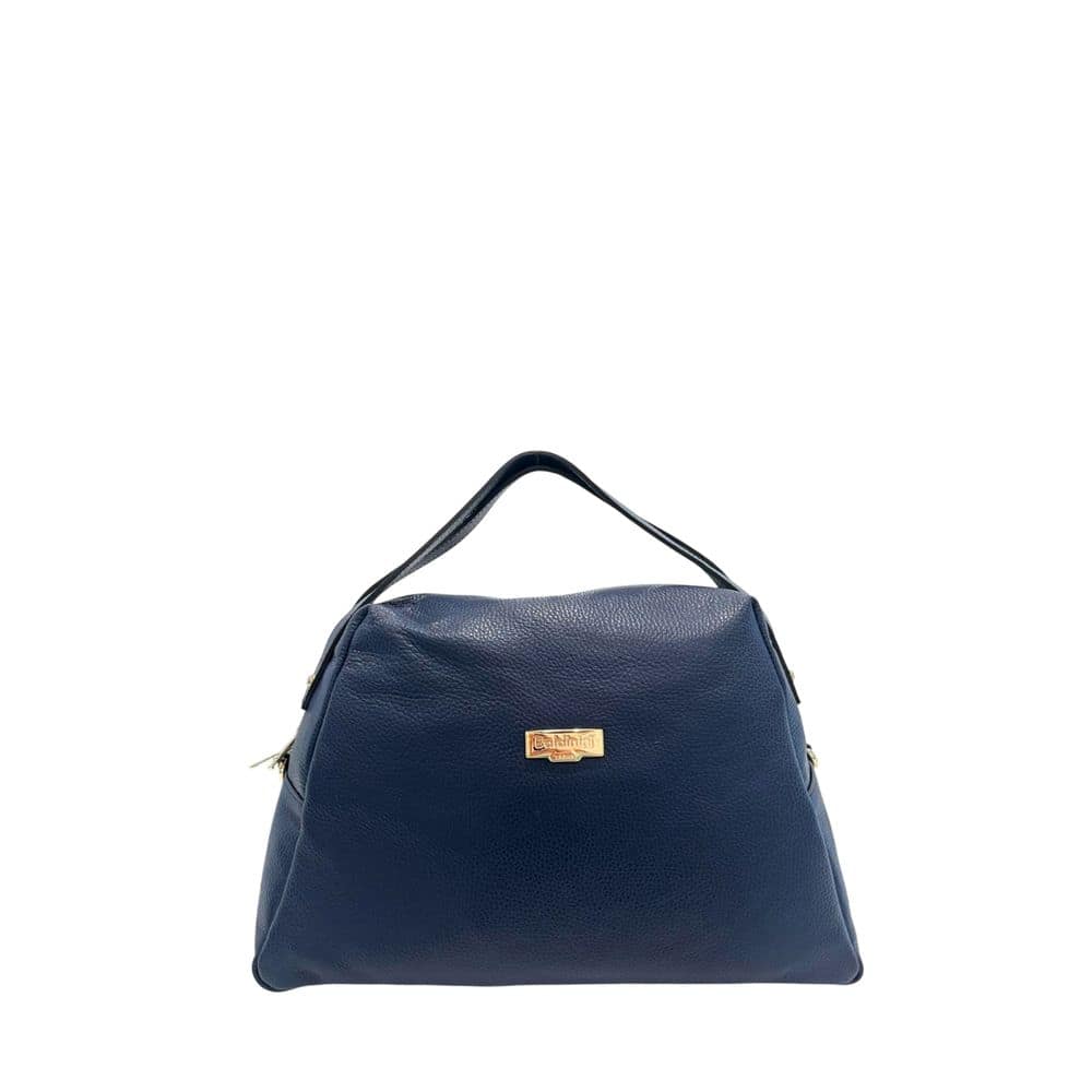 Baldinini Trend Blue Cowhide Clutch Bag