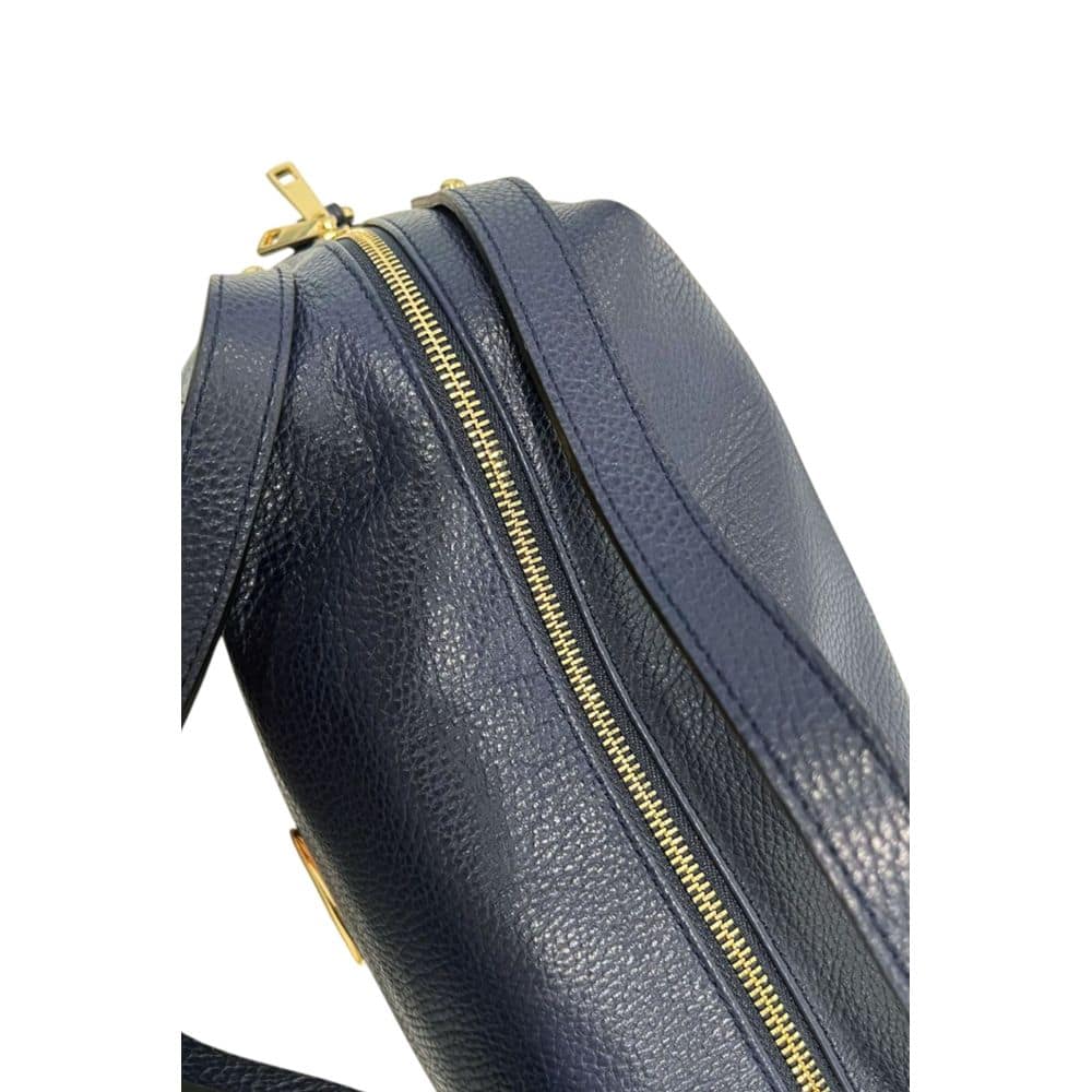 Baldinini Trend Blue Cowhide Clutch Bag - Image 6