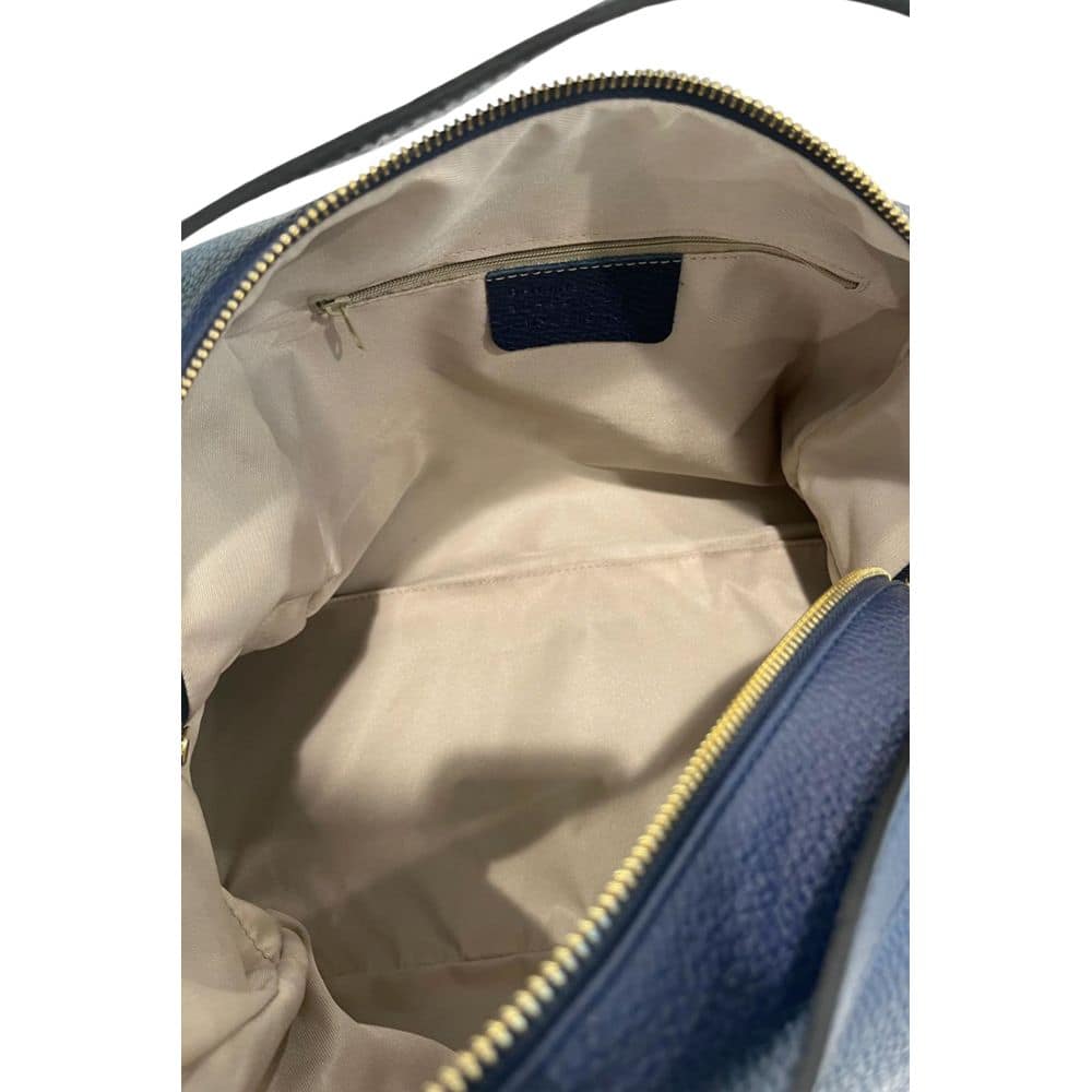 Baldinini Trend Blue Cowhide Clutch Bag - Image 7