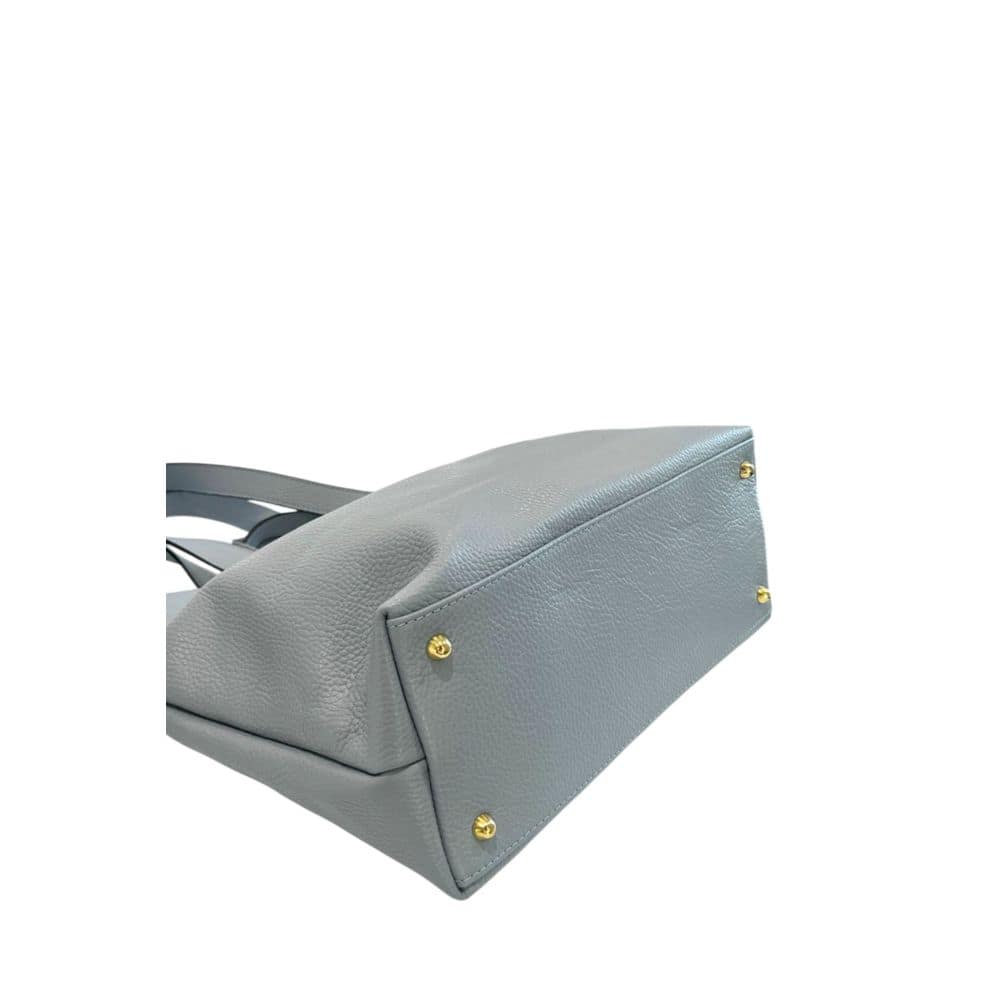 Baldinini Trend Blue Cowhide Clutch Bag - Image 4