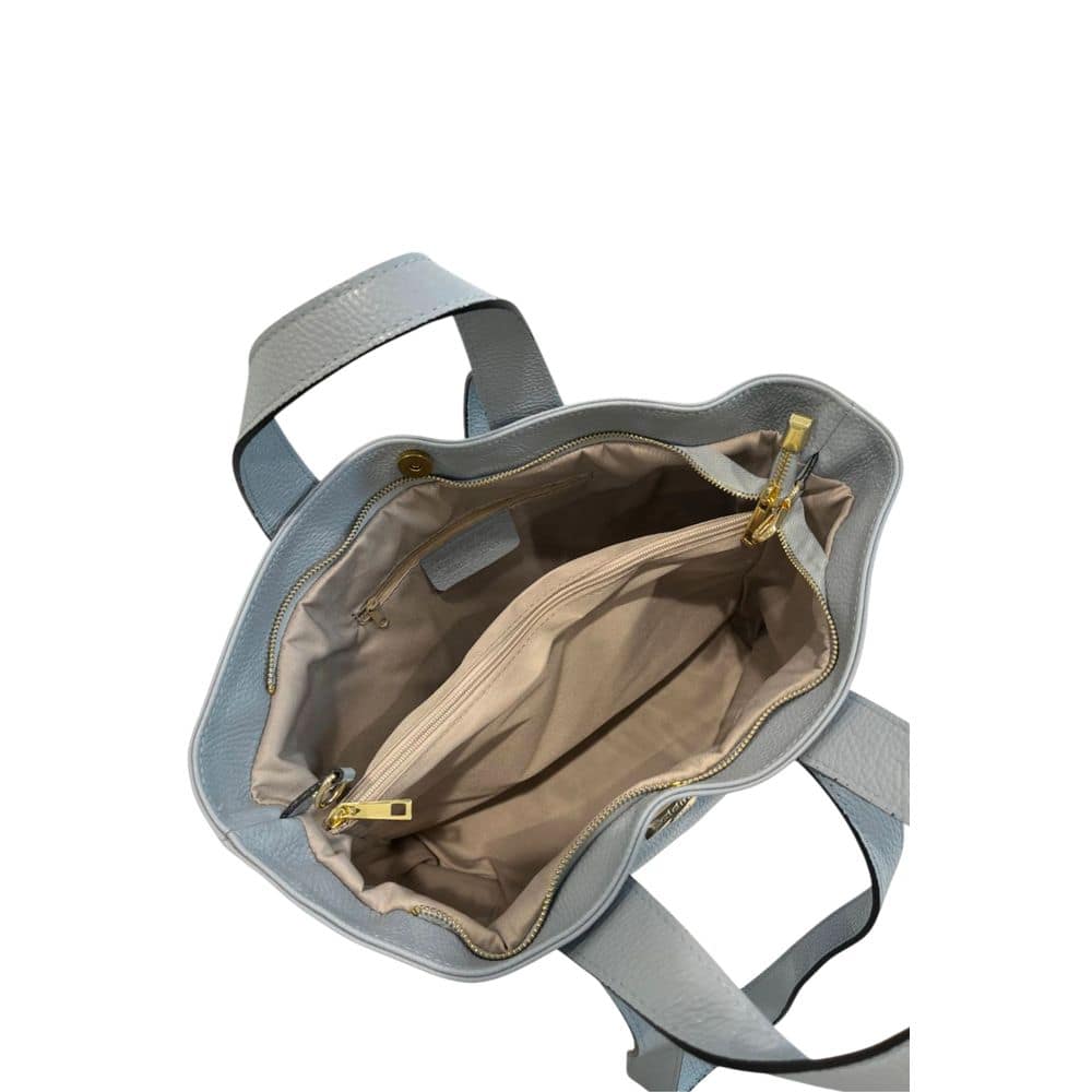 Baldinini Trend Blue Cowhide Clutch Bag - Image 6