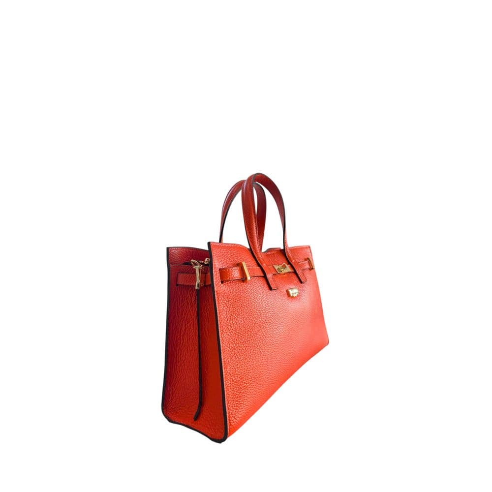 Baldinini Trend Orange Cowhide Shoulder Bag - Image 2