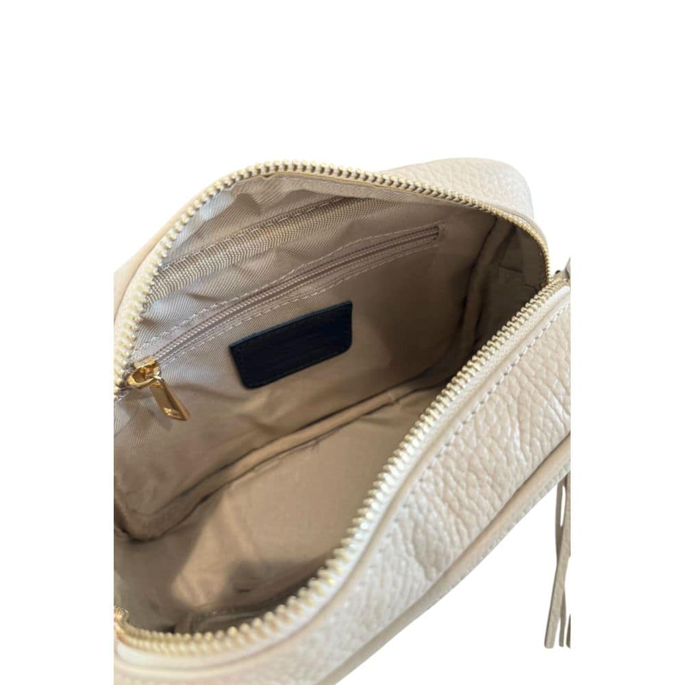 Baldinini Trend Beige Cowhide Crossbody Bag - Image 7