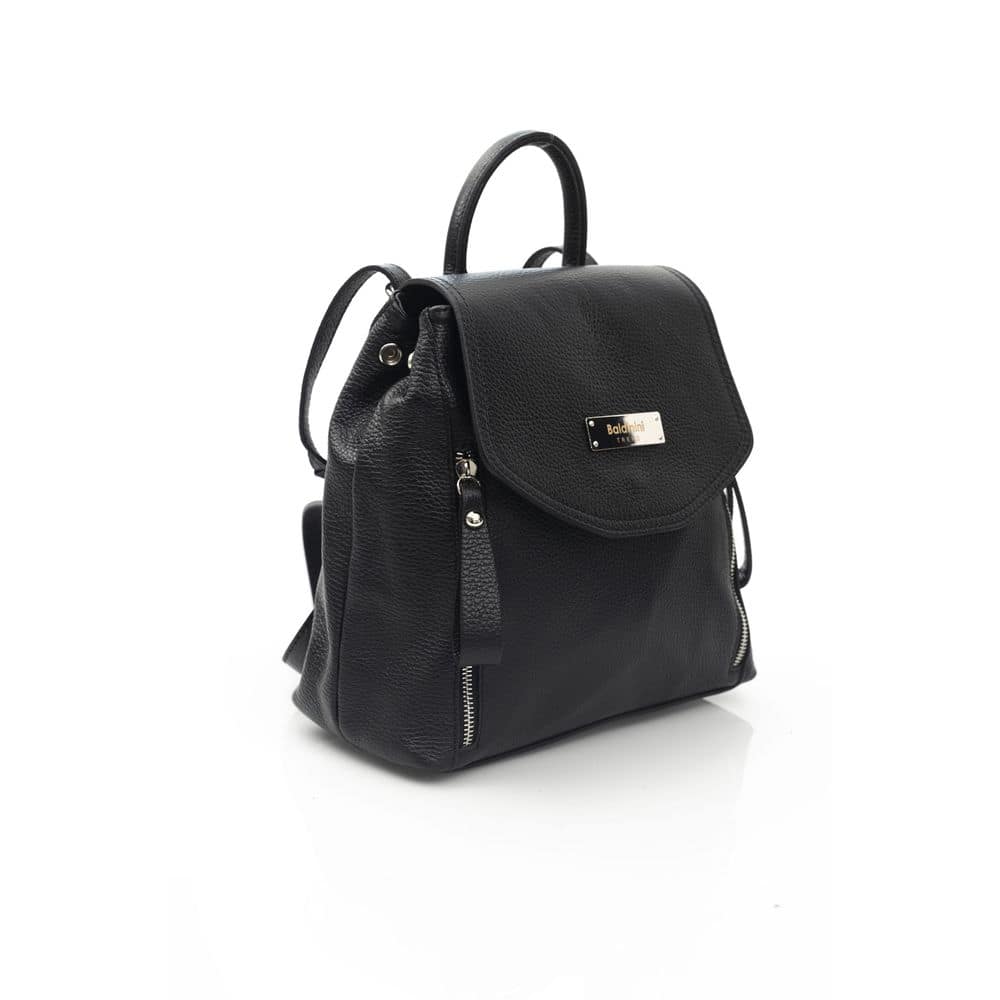 Baldinini Trend Black Cowhide Backpack - Image 2
