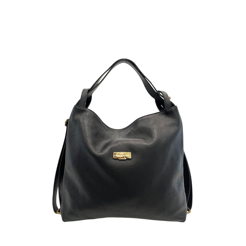 Baldinini Trend Black Cowhide Backpack - Image 6