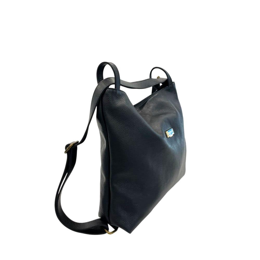 Baldinini Trend Black Cowhide Backpack - Image 7