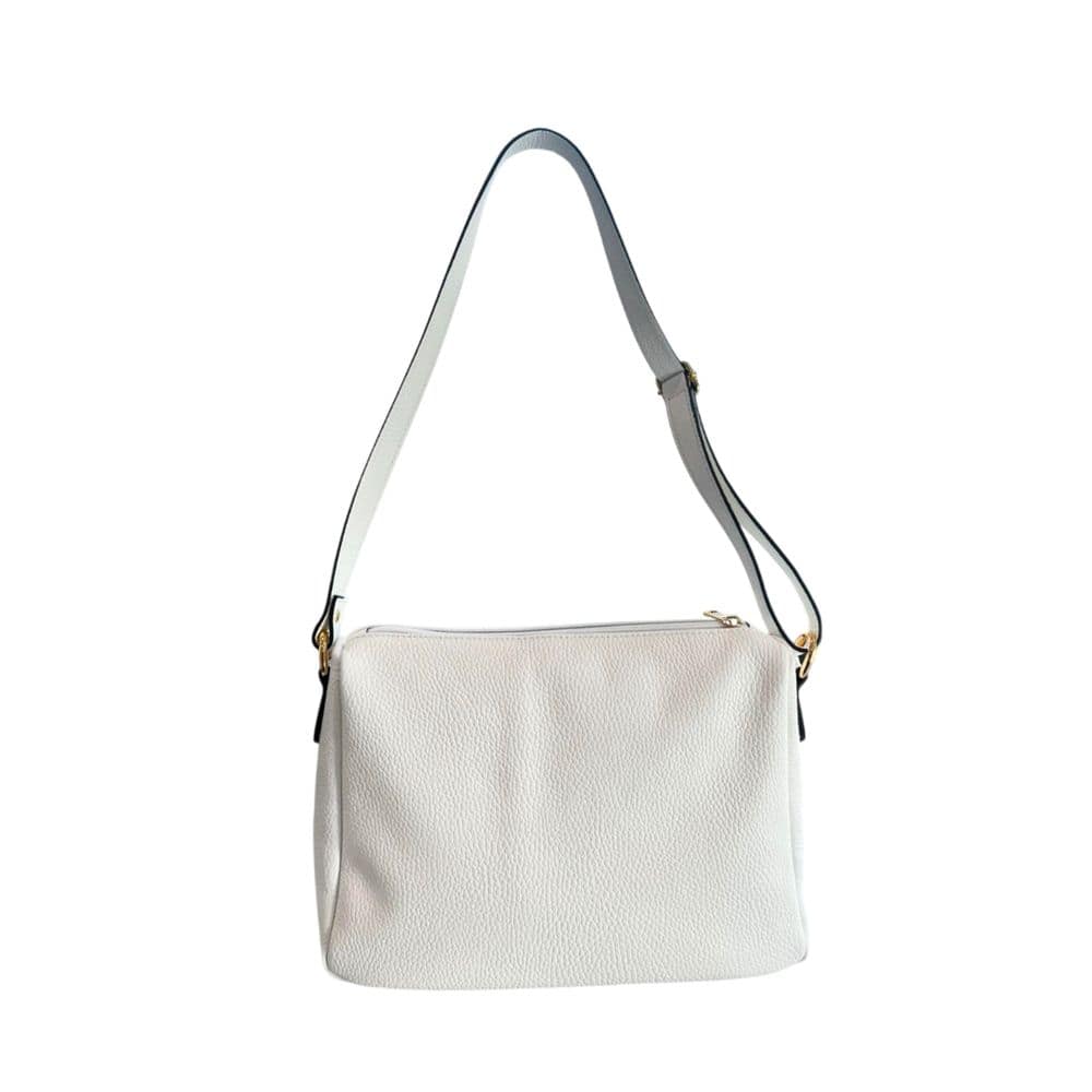 Baldinini Trend White Cowhide Crossbody Bag - Image 3