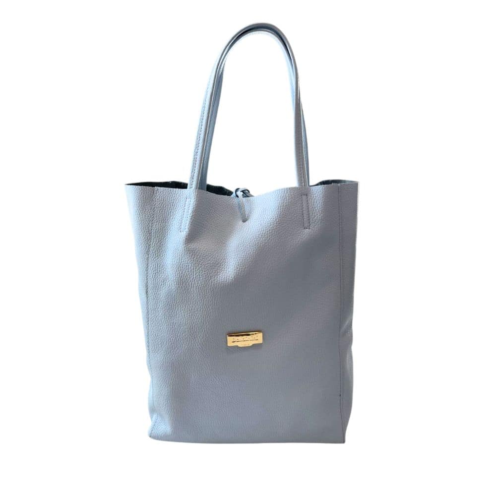 Baldinini Trend Blue Cowhide Clutch Bag