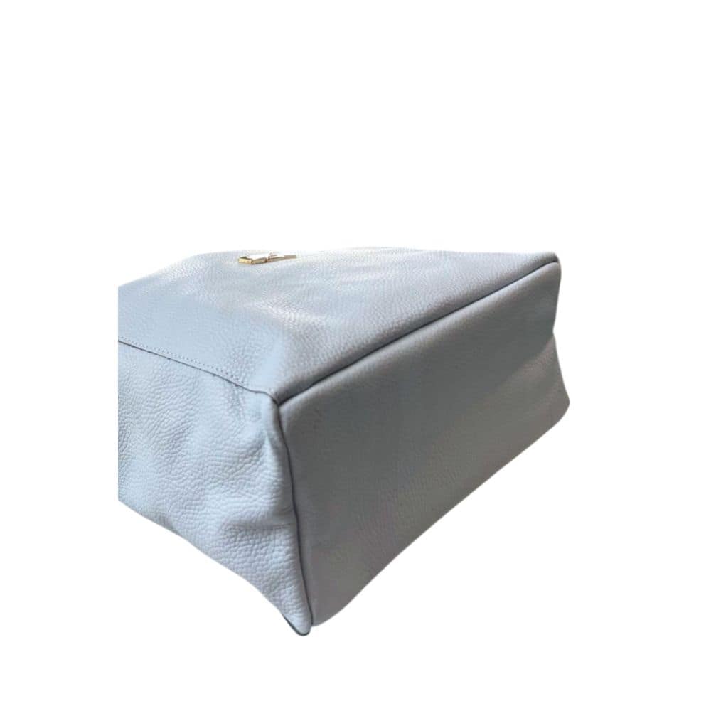 Baldinini Trend Blue Cowhide Clutch Bag - Image 4