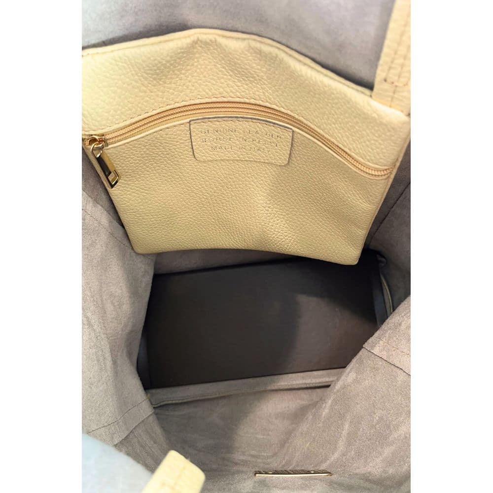 Baldinini Trend Bicolor Cowhide Clutch Bag - Image 7