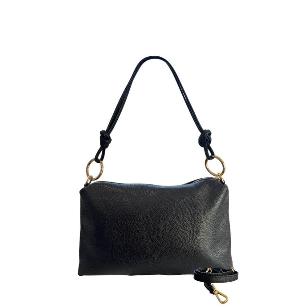 Baldinini Trend Black Cowhide Clutch Bag - Image 3