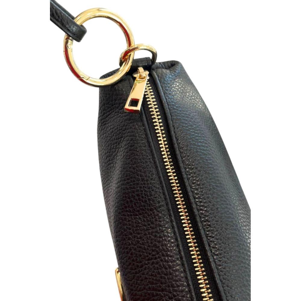 Baldinini Trend Black Cowhide Clutch Bag - Image 7