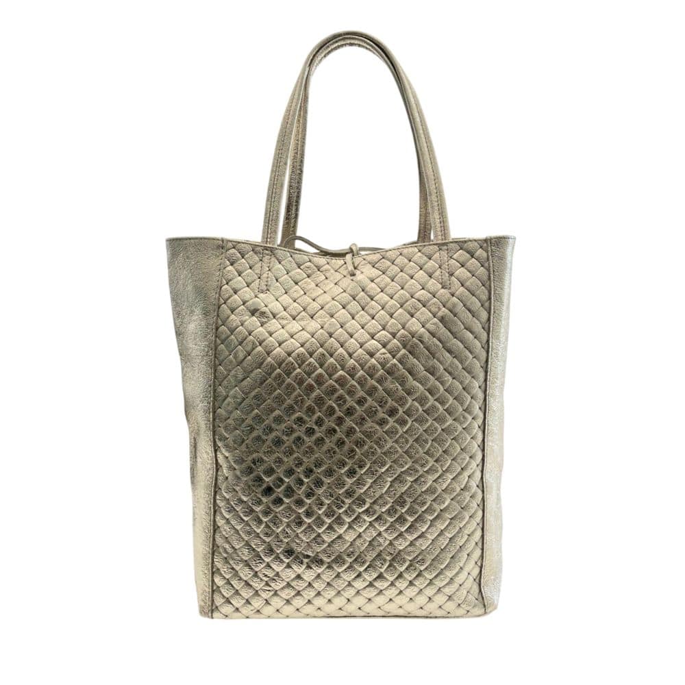 Baldinini Trend Gray Cowhide Clutch Bag - Image 3