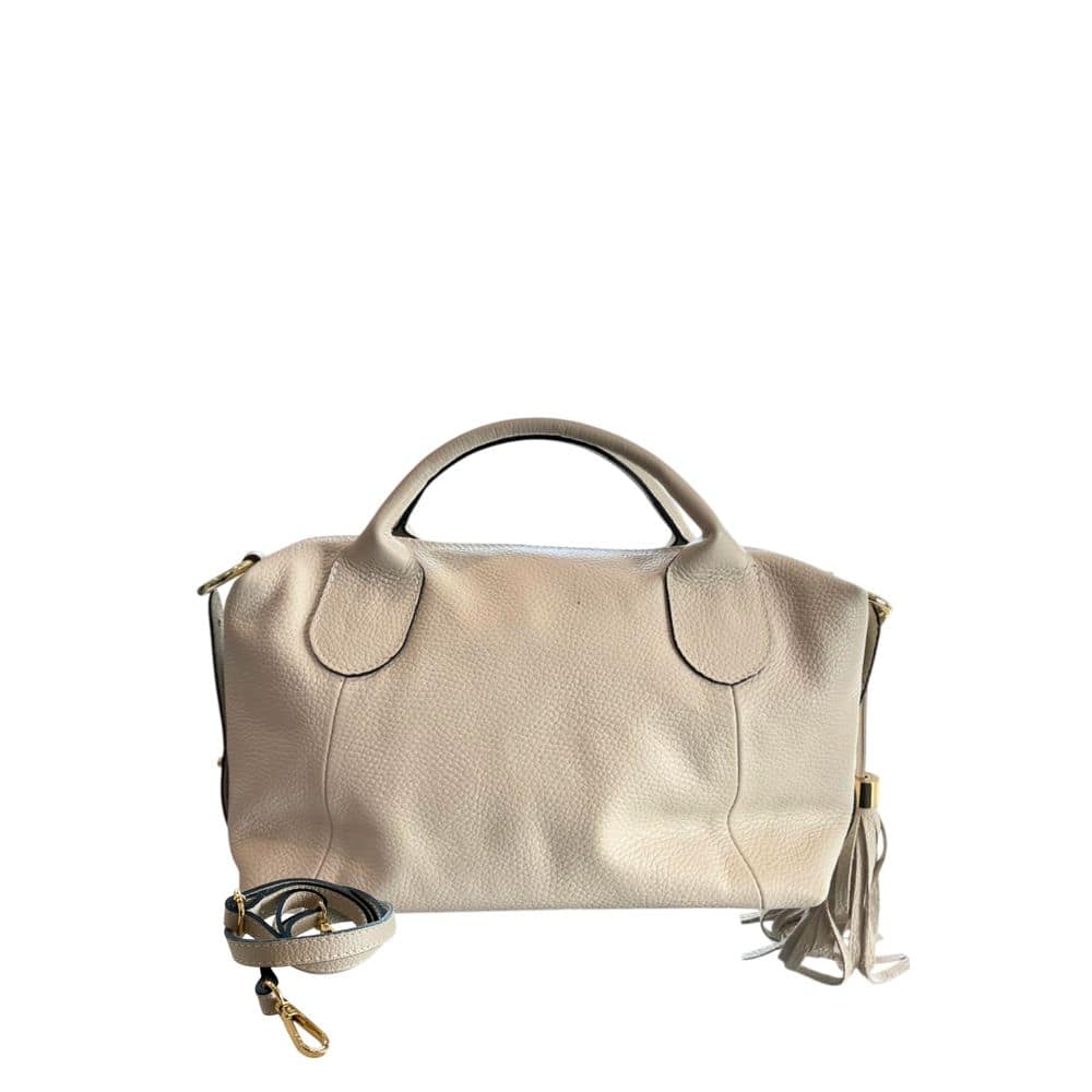 Baldinini Trend Beige Cowhide Shoulder Bag - Image 3