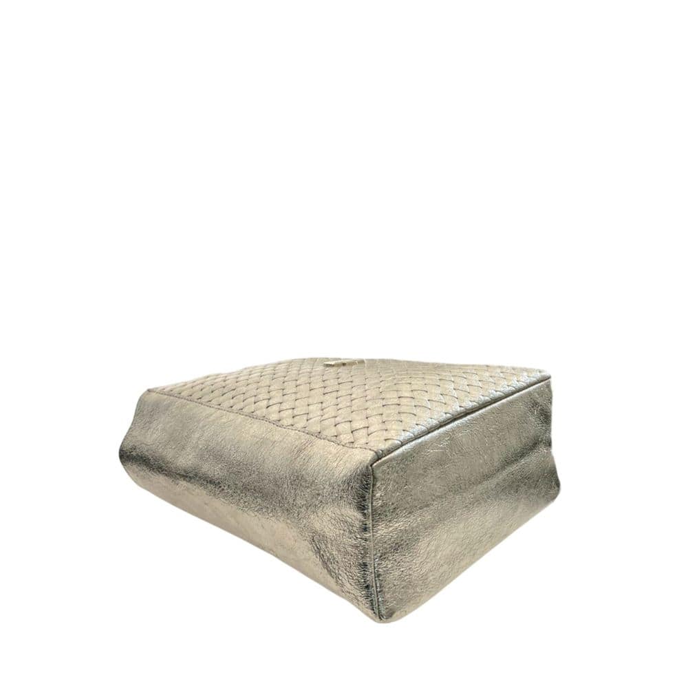 Baldinini Trend Gray Cowhide Clutch Bag - Image 4