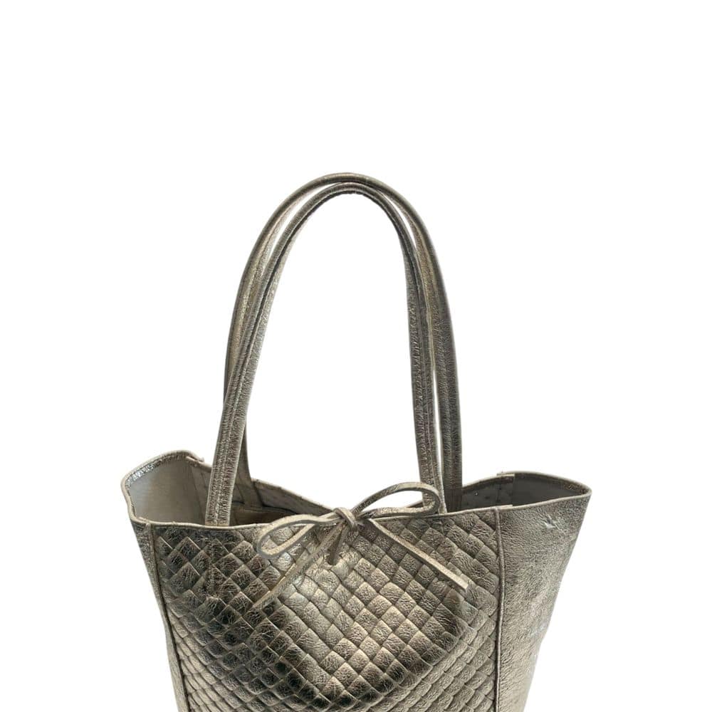 Baldinini Trend Gray Cowhide Clutch Bag - Image 6