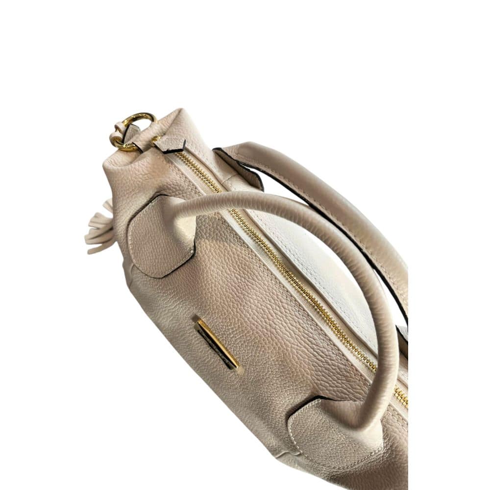 Baldinini Trend Beige Cowhide Shoulder Bag - Image 7