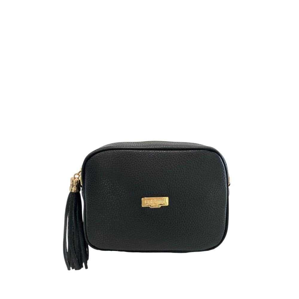 Baldinini Trend Black Cowhide Crossbody Bag