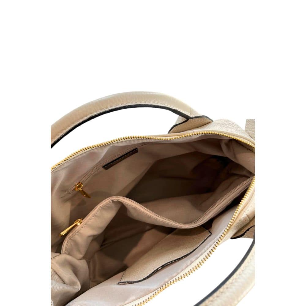 Baldinini Trend Beige Cowhide Shoulder Bag - Image 8