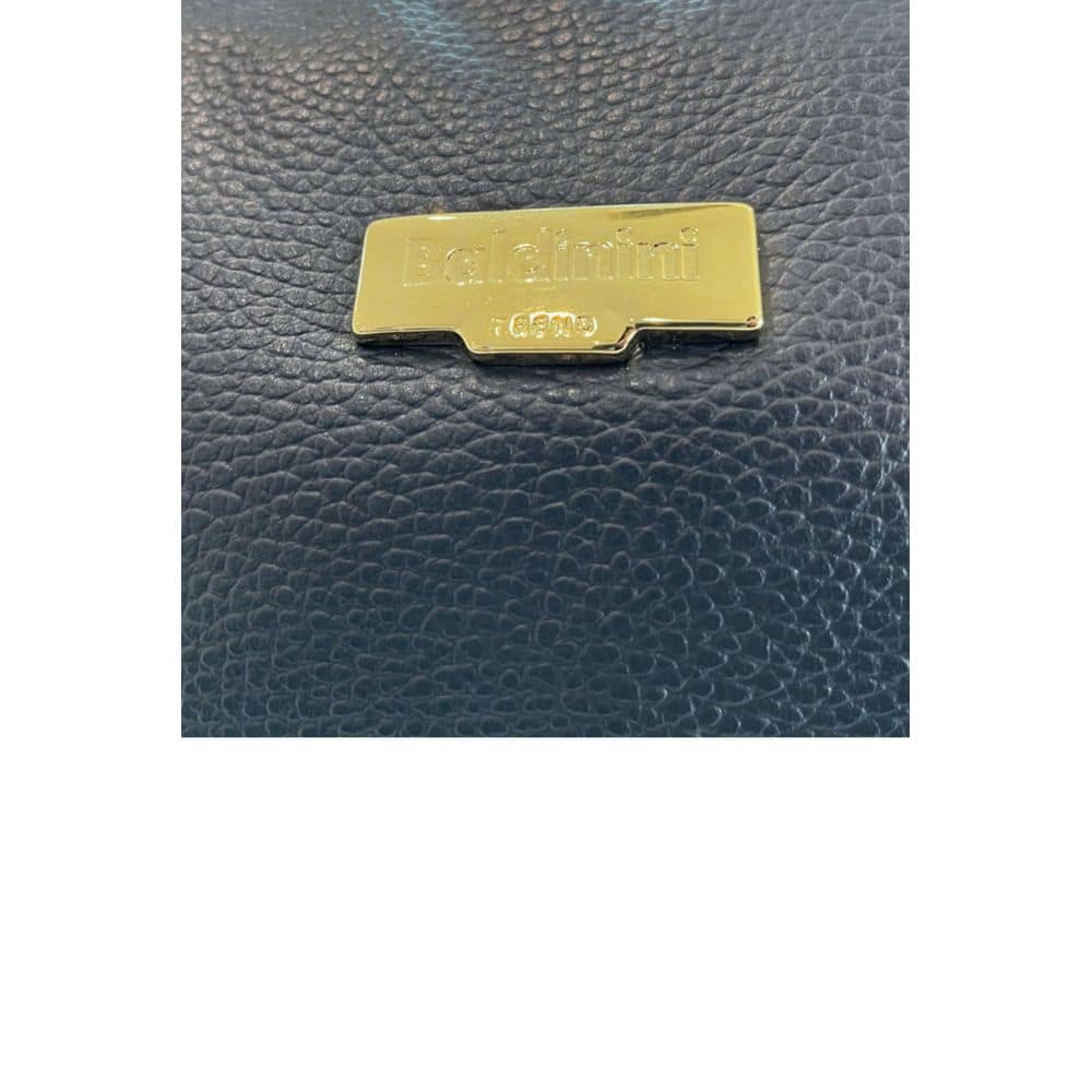 Baldinini Trend Blue Cowhide Shoulder Bag - Image 5