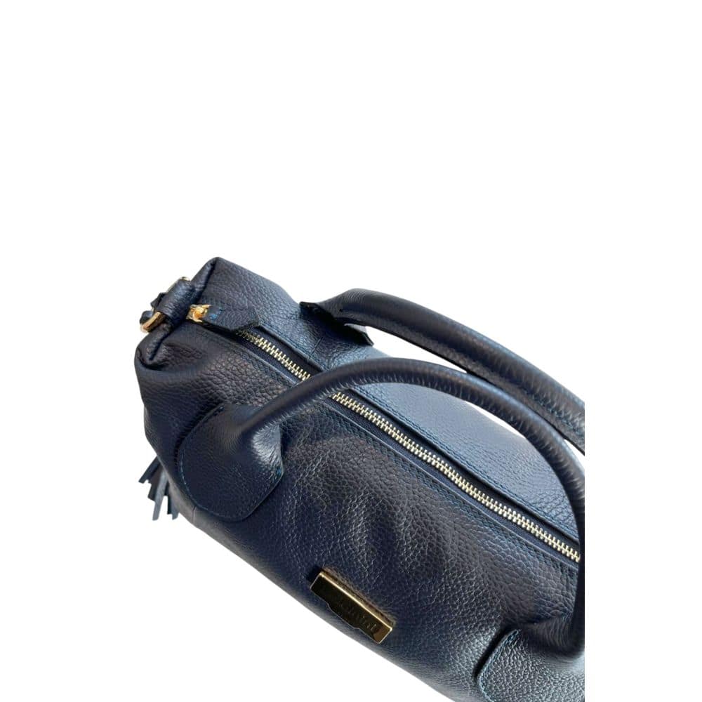 Baldinini Trend Blue Cowhide Shoulder Bag - Image 6