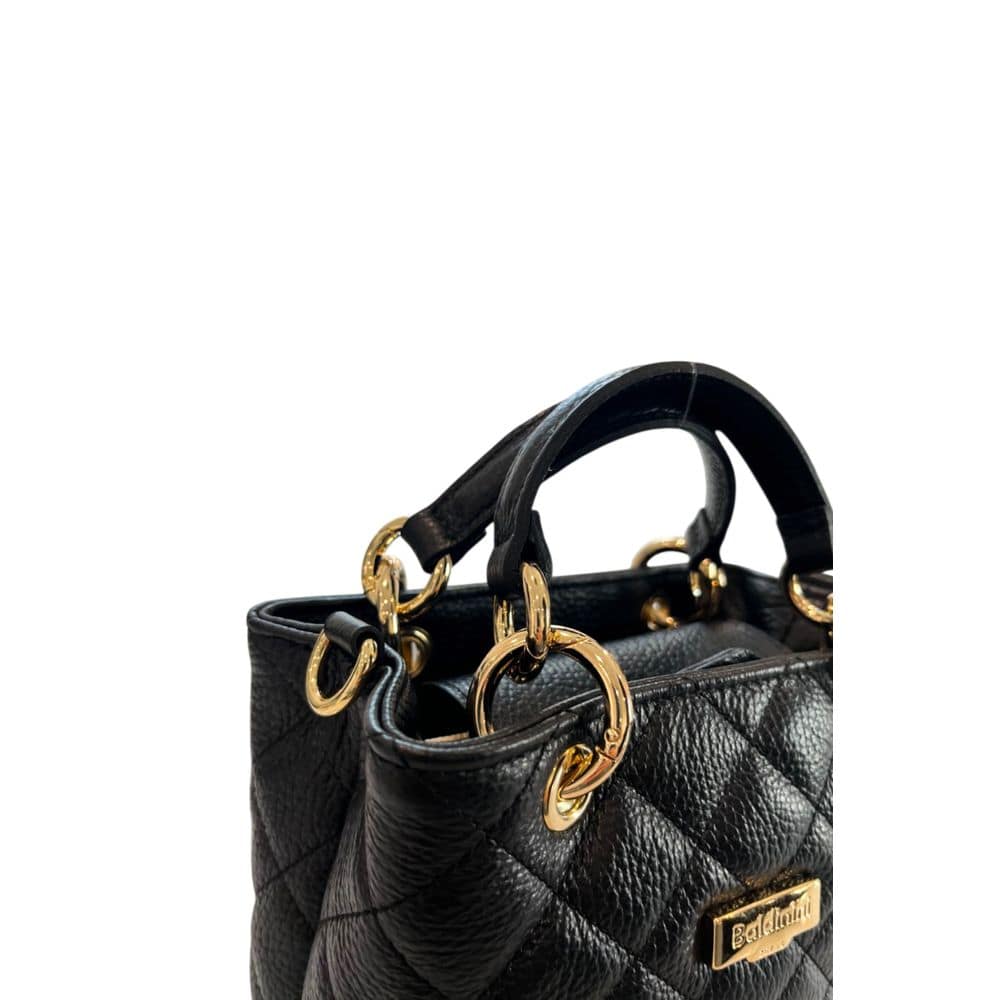 Baldinini Trend Black Cowhide Shoulder Bag - Image 6
