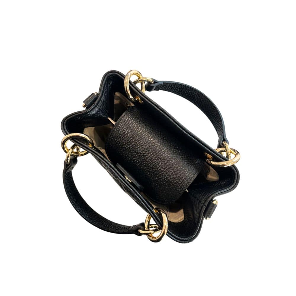 Baldinini Trend Black Cowhide Shoulder Bag - Image 7