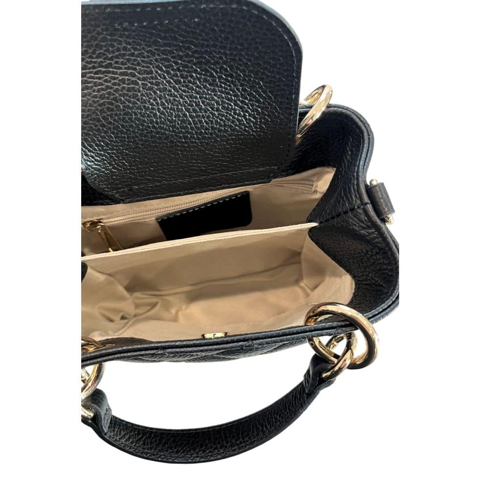 Baldinini Trend Black Cowhide Shoulder Bag - Image 8