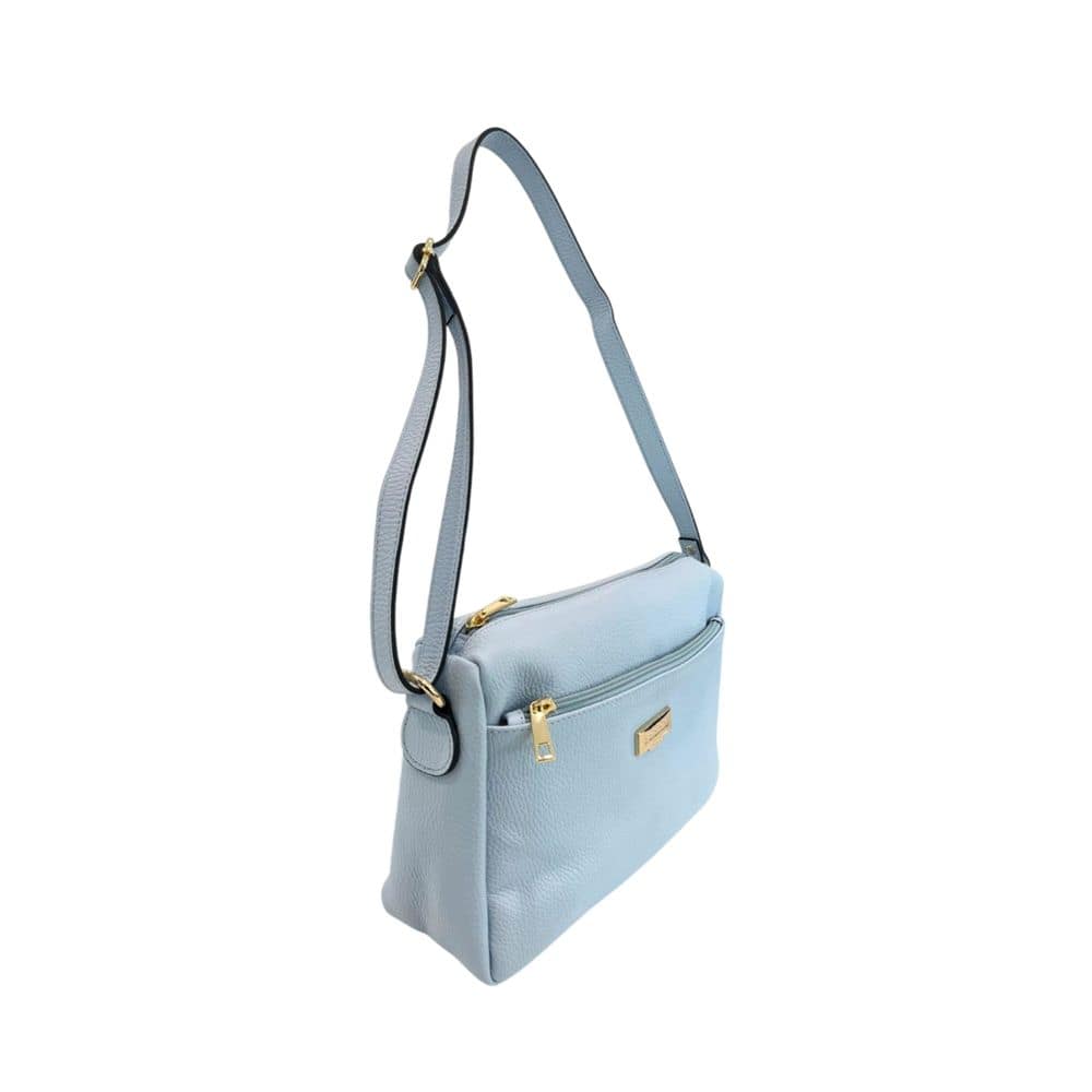 Baldinini Trend Blue Cowhide Crossbody Bag - Image 2