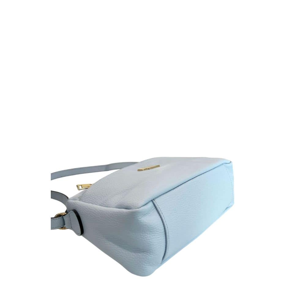 Baldinini Trend Blue Cowhide Crossbody Bag - Image 4