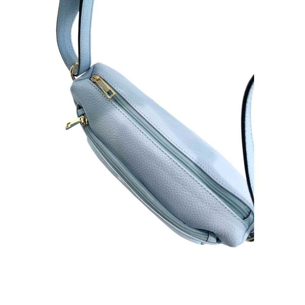 Baldinini Trend Blue Cowhide Crossbody Bag - Image 6