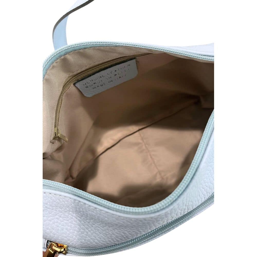 Baldinini Trend Blue Cowhide Crossbody Bag - Image 7