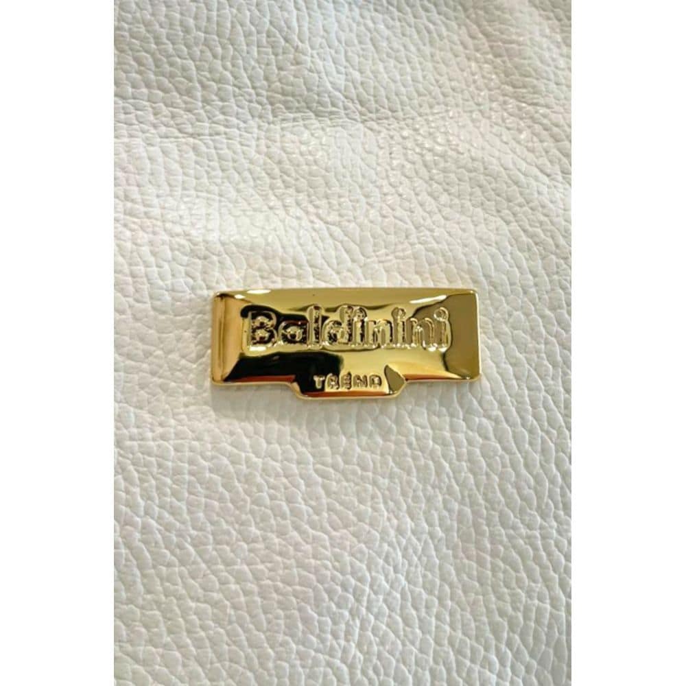 Baldinini Trend White Cowhide Clutch Bag - Image 5