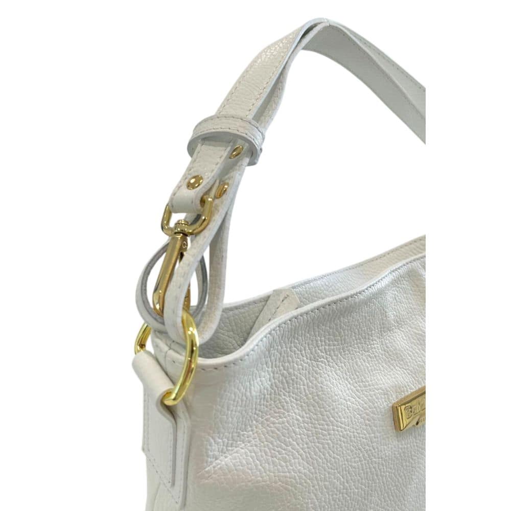 Baldinini Trend White Cowhide Clutch Bag - Image 6
