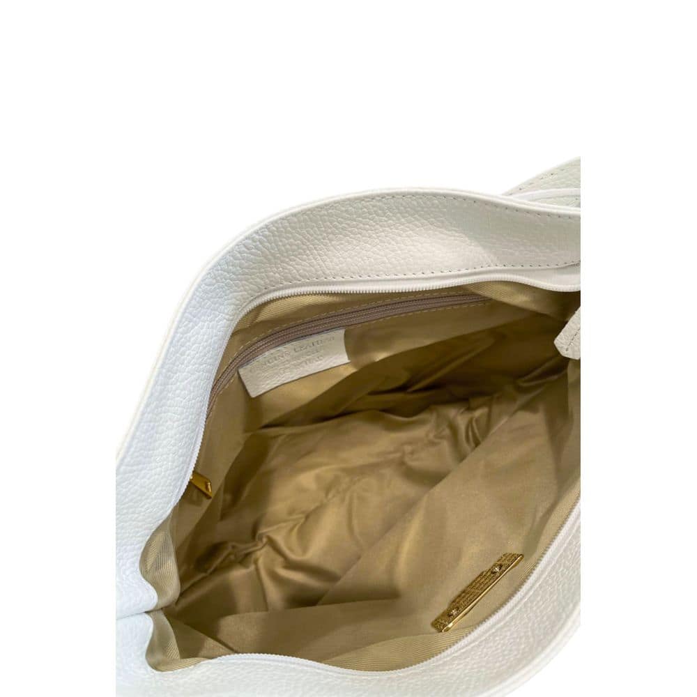 Baldinini Trend White Cowhide Clutch Bag - Image 7