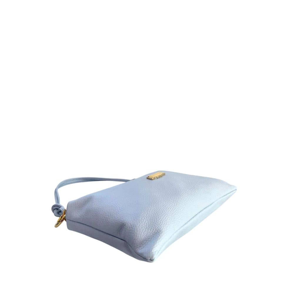Baldinini Trend Blue Cowhide Clutch Bag - Image 4