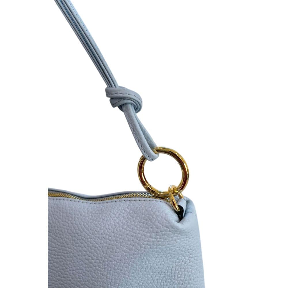 Baldinini Trend Blue Cowhide Clutch Bag - Image 6