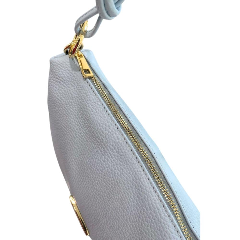 Baldinini Trend Blue Cowhide Clutch Bag - Image 7