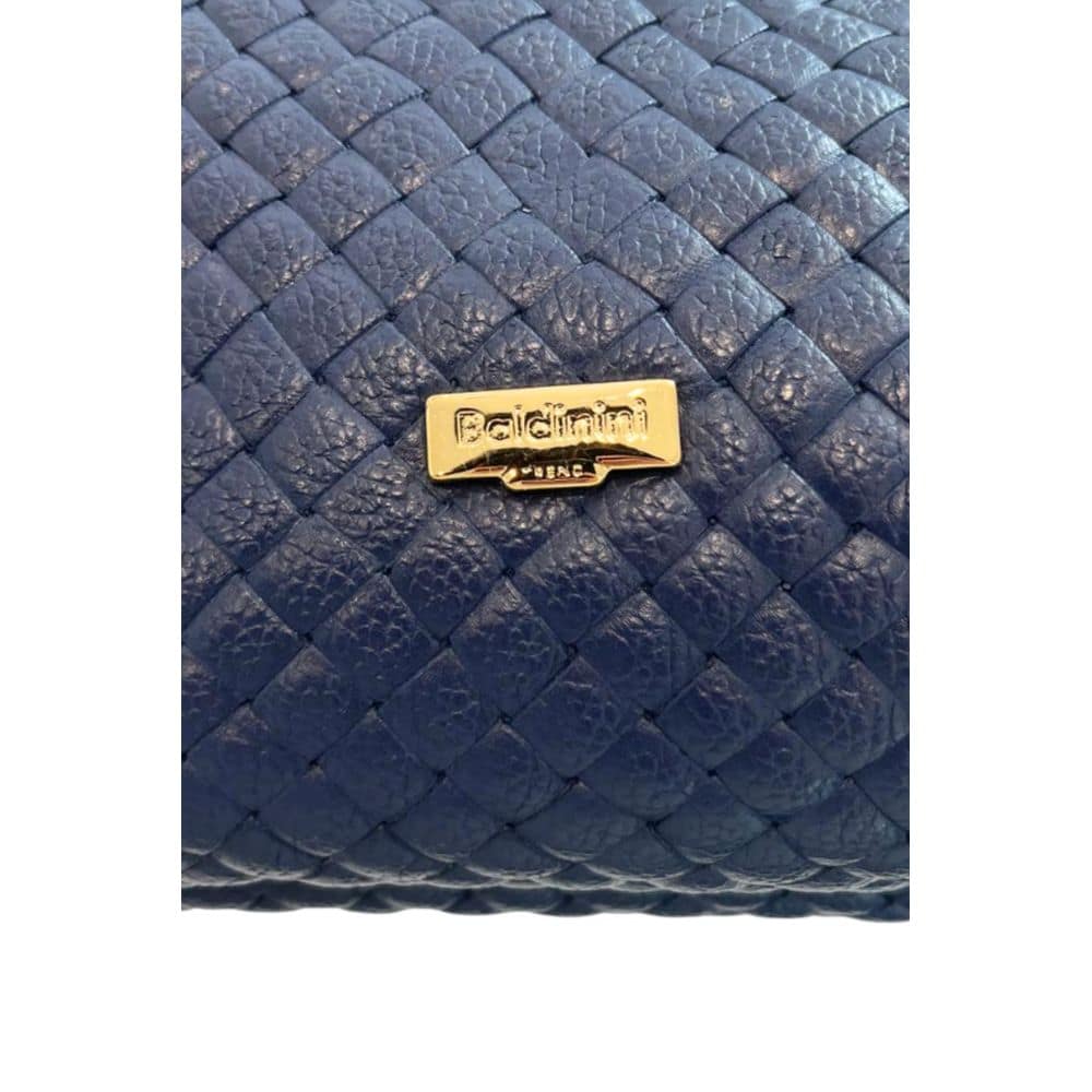Baldinini Trend Blue Leather Women Handbag - Image 5